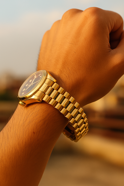 Scorpions Gold Elite – Luxury Date Dial Watch for Men